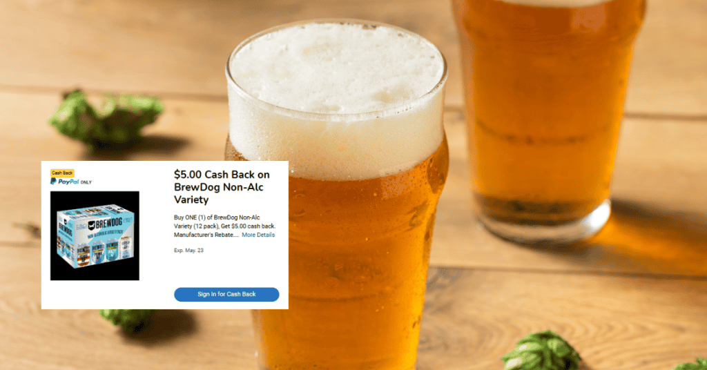 brewdog non alcoholic kroger cash back rebate