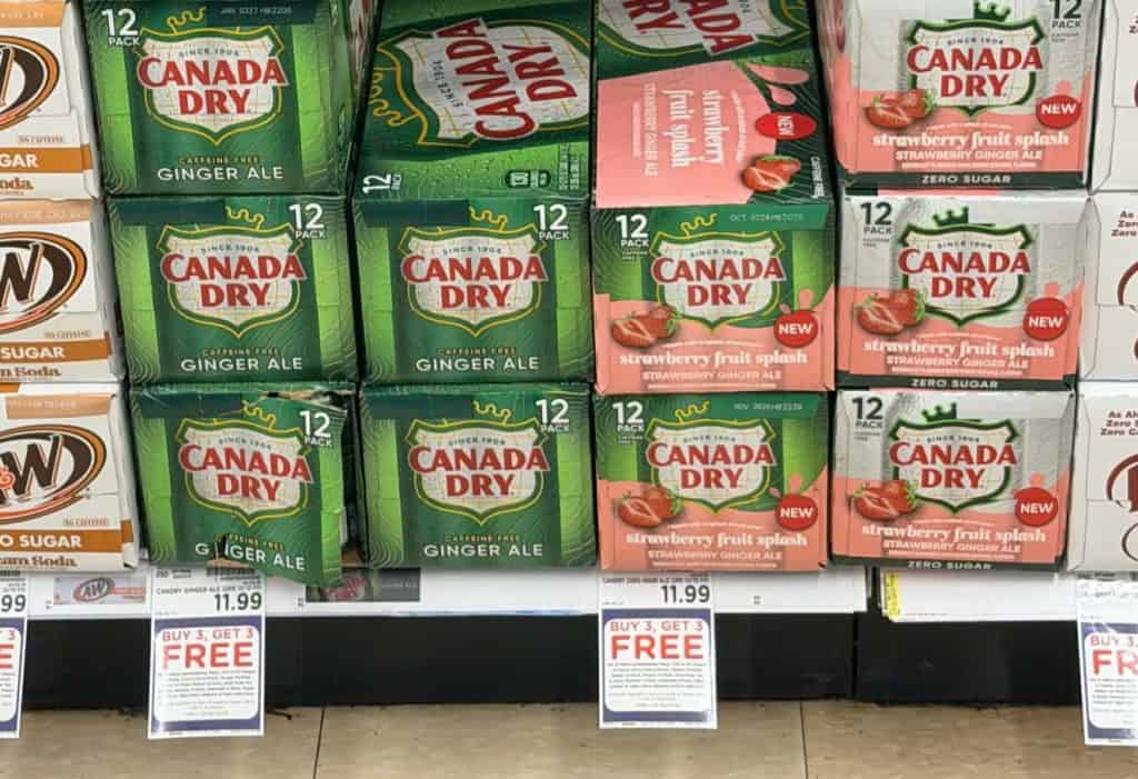 canada dry fruit spash kroger shelf image