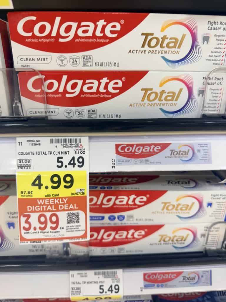 colgate toothpaste kroger shelf image (1)
