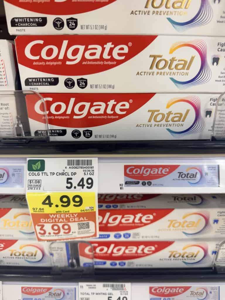 colgate toothpaste kroger shelf image (1)