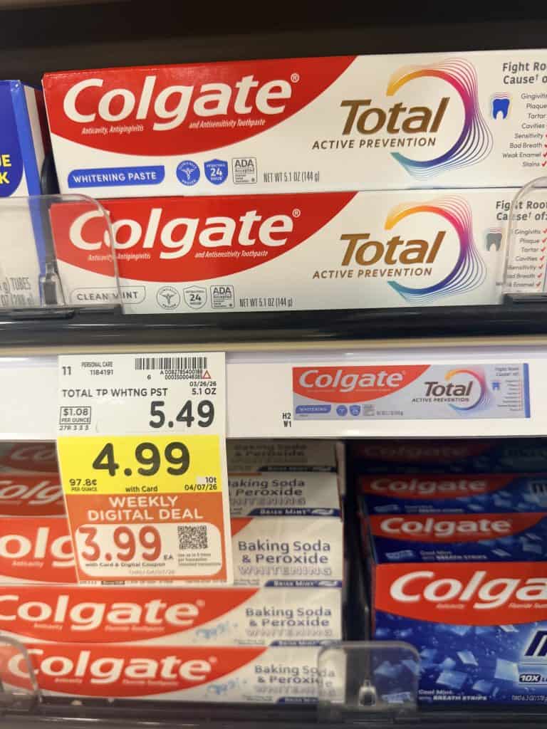 colgate toothpaste kroger shelf image (1)