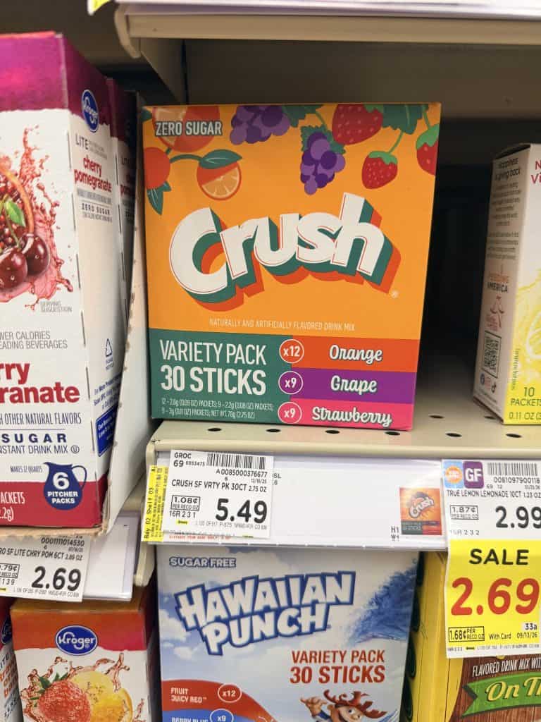 crush drink mix kroger shelf image