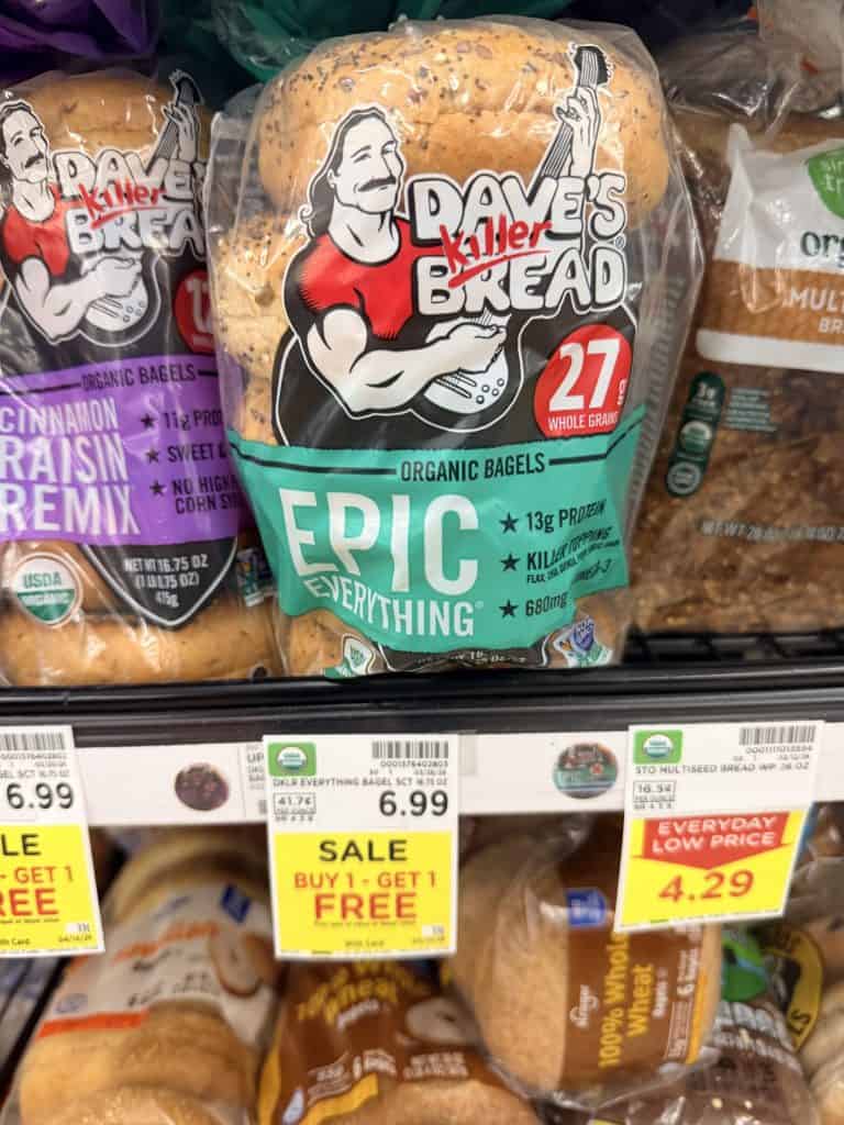 dave's killer bread bagels kroger shelf image (4)