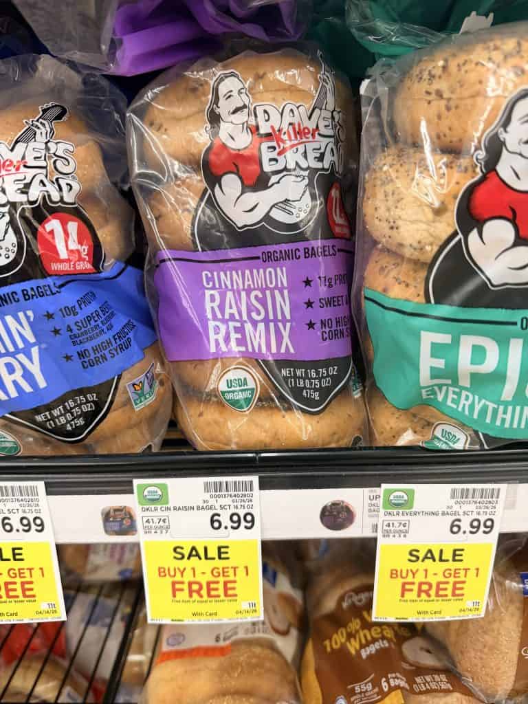 dave's killer bread bagels kroger shelf image (4)