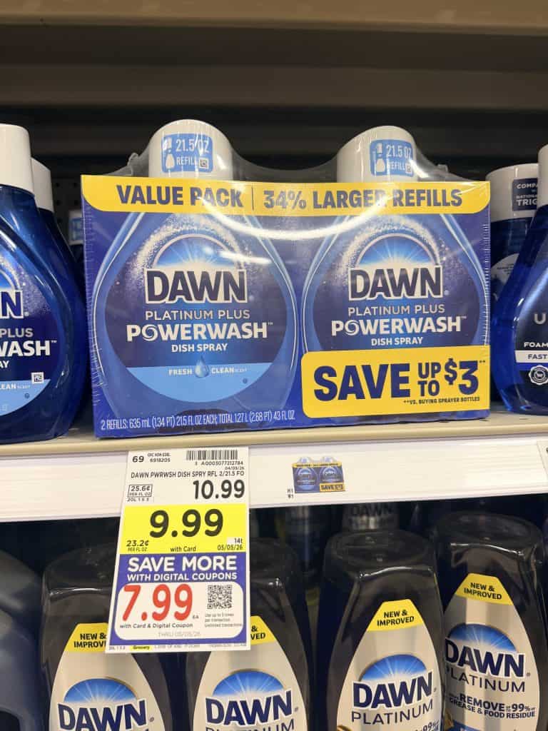 dawn dish soap and powerwash kroger shelf image (1)