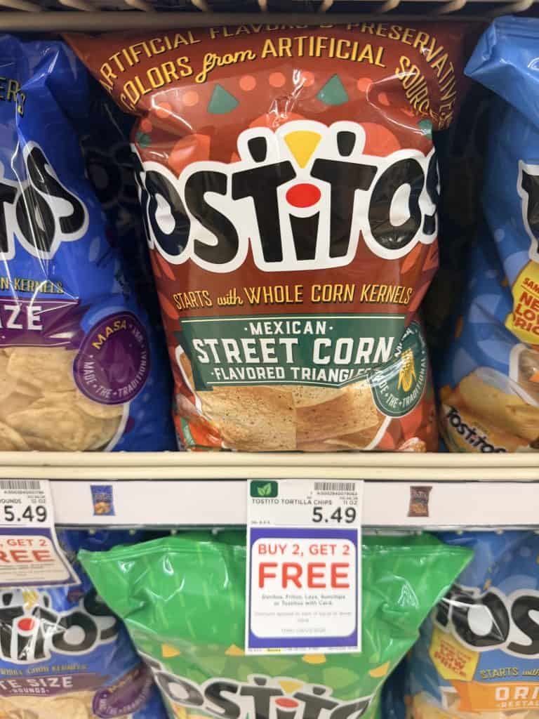 doritos, tostitos and smartfood kroger shelf image (1)