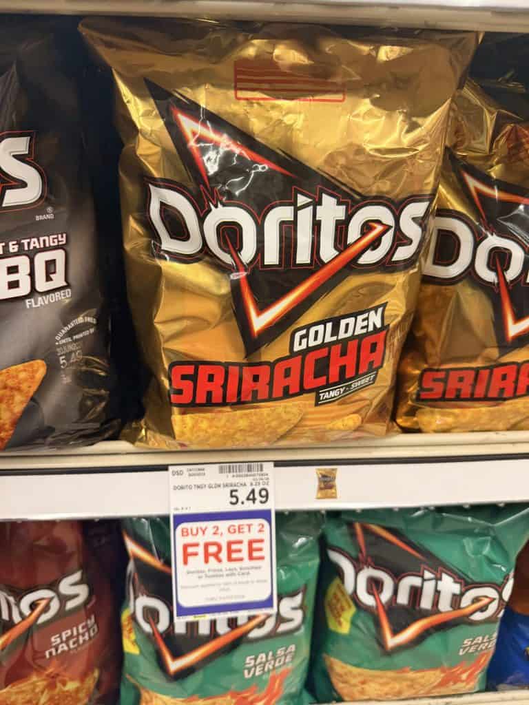doritos, tostitos and smartfood kroger shelf image (1)