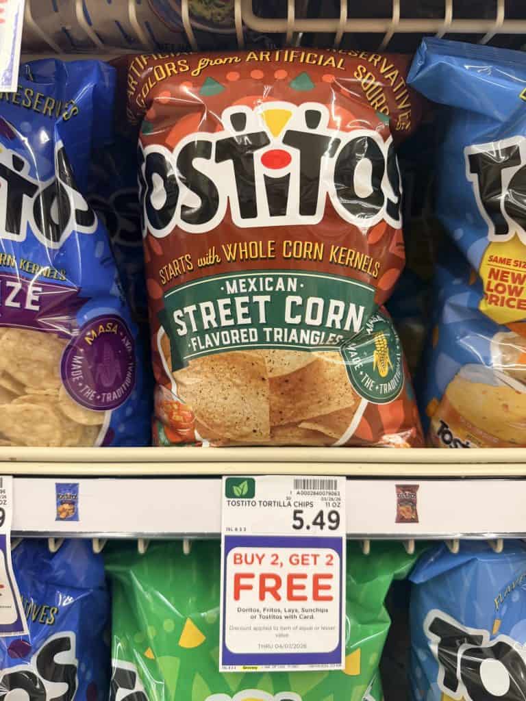doritos, tostitos and smartfood kroger shelf image (1)