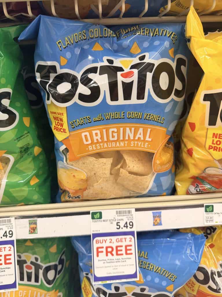 doritos, tostitos and smartfood kroger shelf image (1)