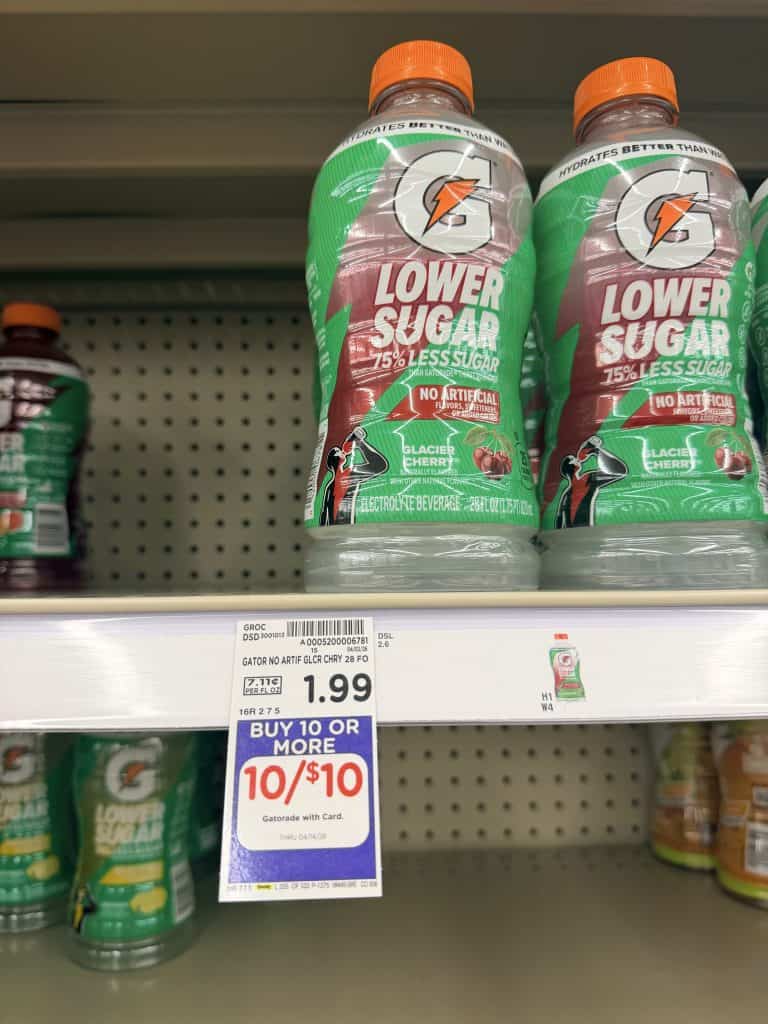 gatorade lower sugar kroger shelf image (1)
