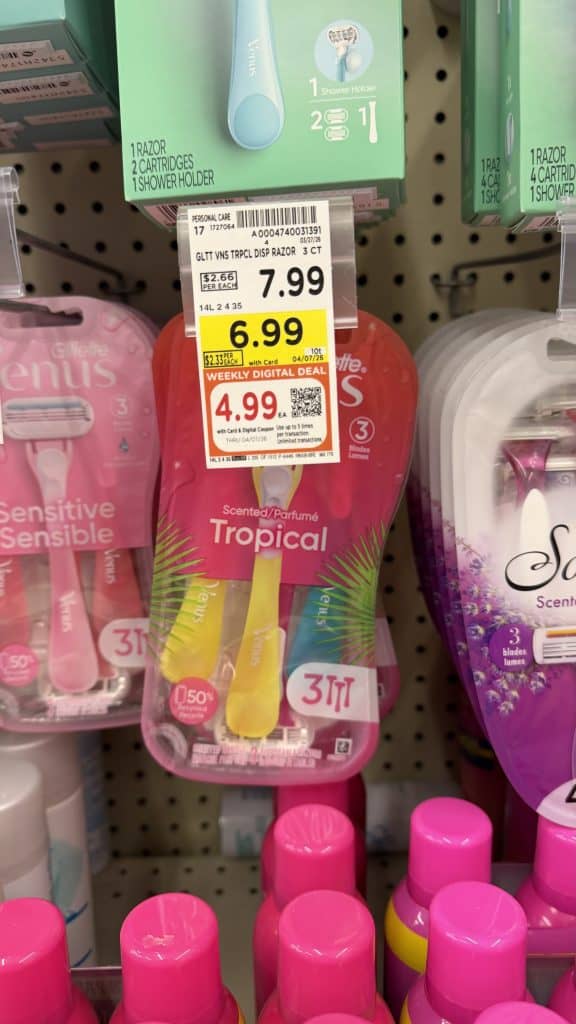 gillette razors kroger shelf image (4)