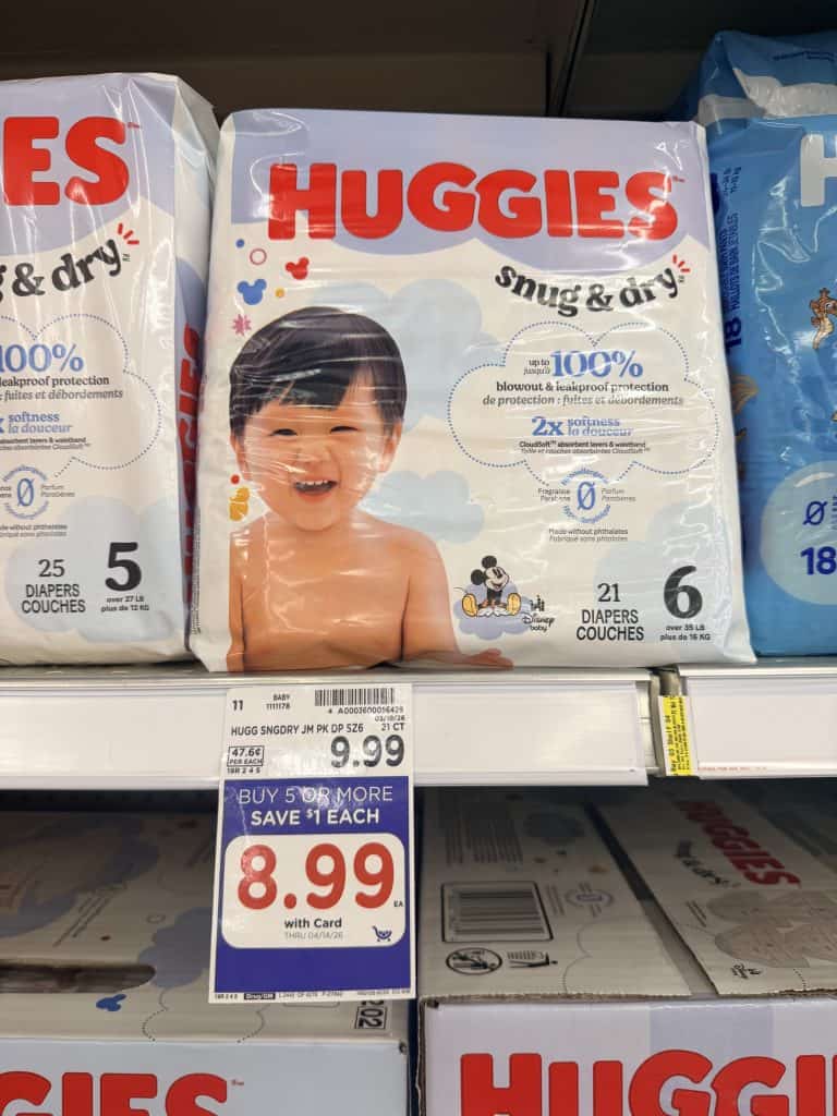 huggies bagged diapers kroger shelf image (1)