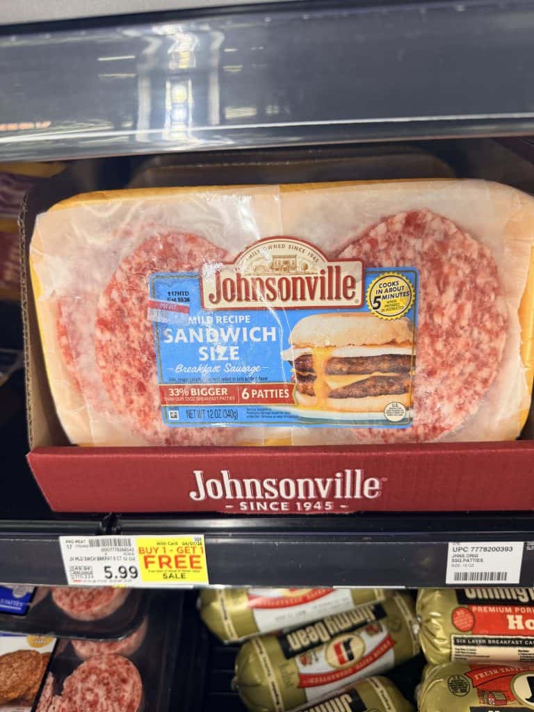 johnsonville sausage kroger shelf image (1)