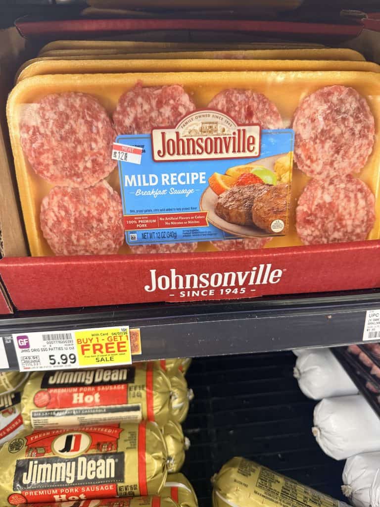 johnsonville sausage kroger shelf image (1)
