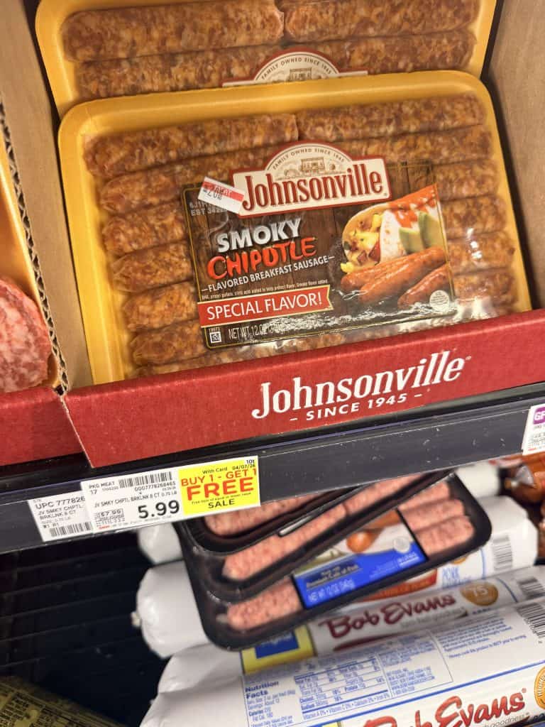 johnsonville sausage kroger shelf image (1)