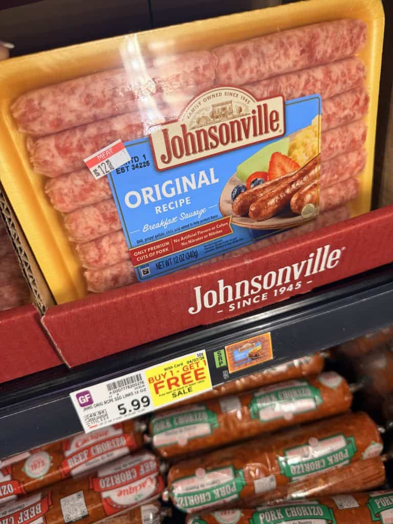 johnsonville sausage kroger shelf image (1)