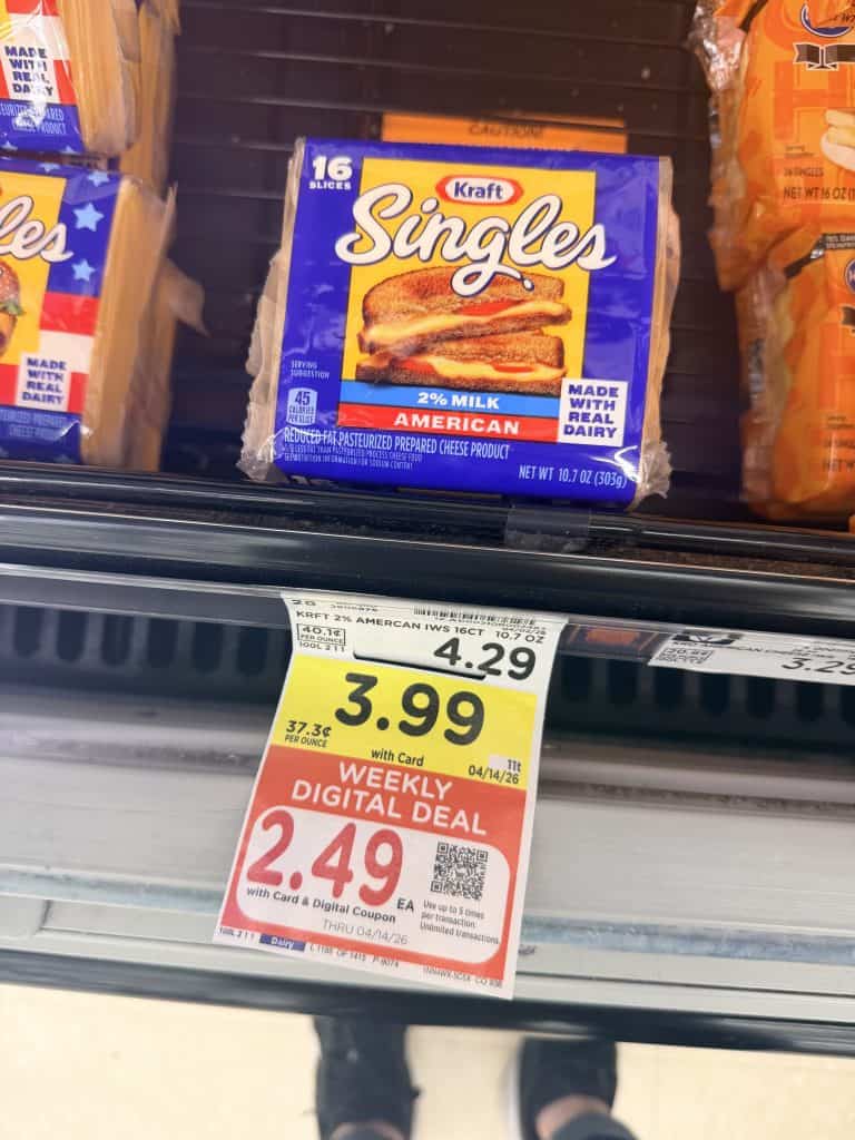 kraft cheese singles kroger shelf image (1)