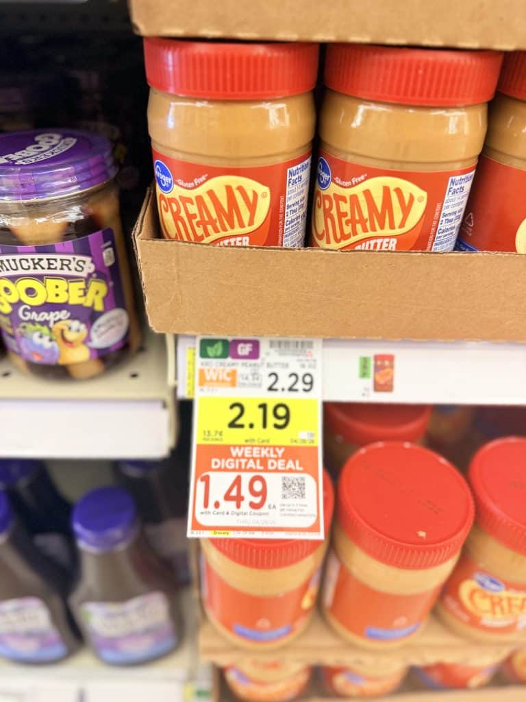 kroger peanut butter shelf image (2)