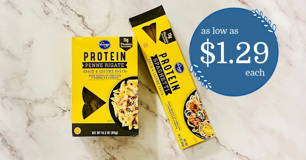 Kroger Protein Pasta as low as $1.29!