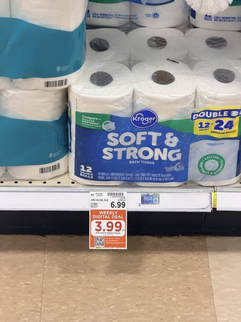 kroger soft & strong shelf image