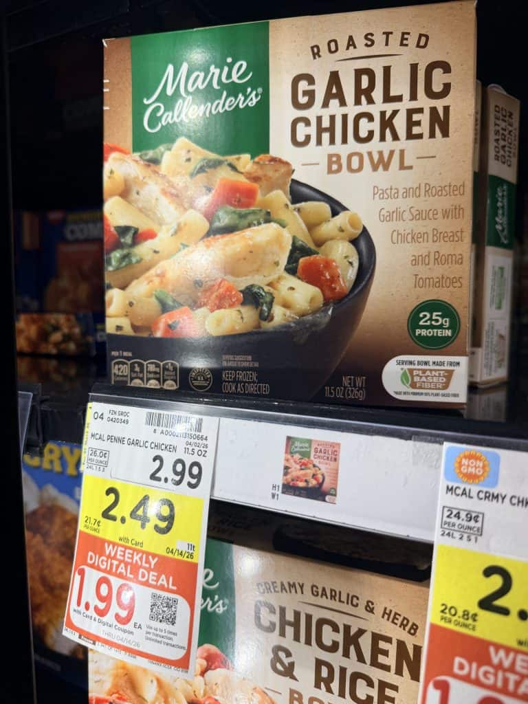 marie callenders meals kroger shelf image (2)
