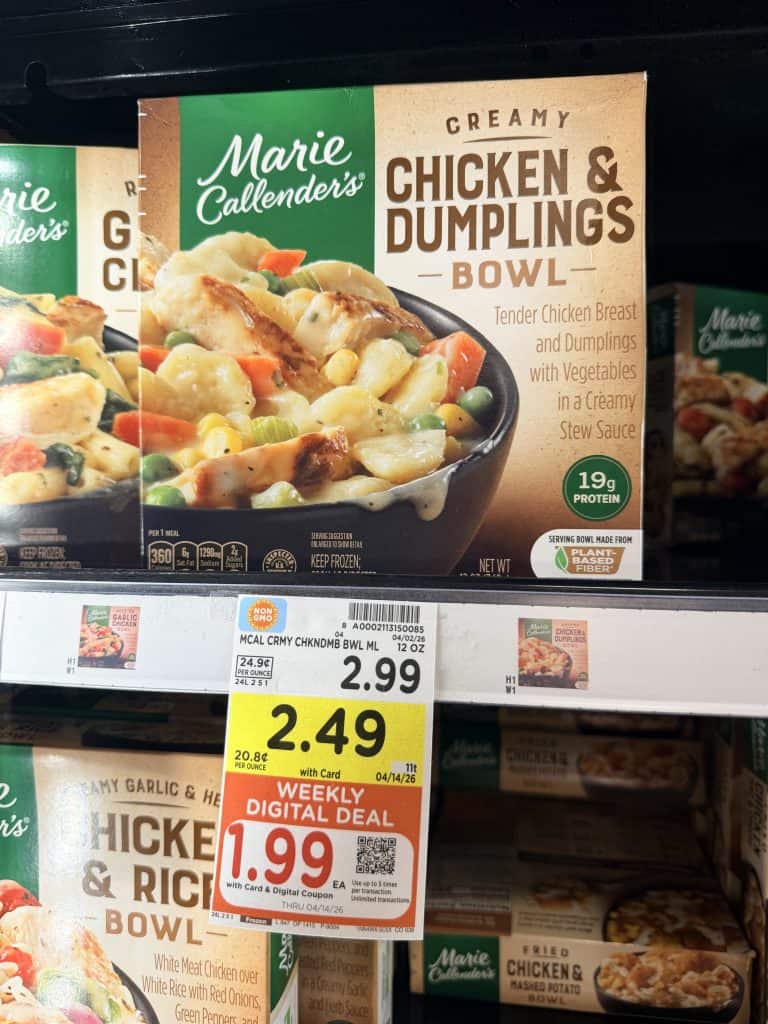 marie callenders meals kroger shelf image (2)