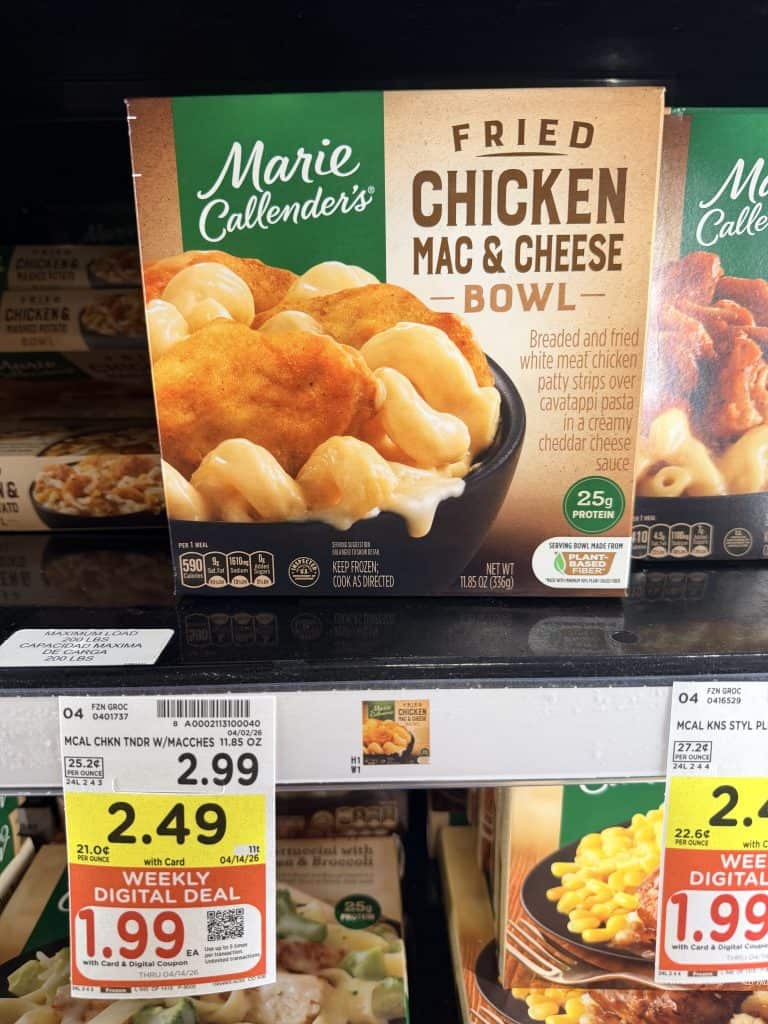 marie callenders meals kroger shelf image (2)