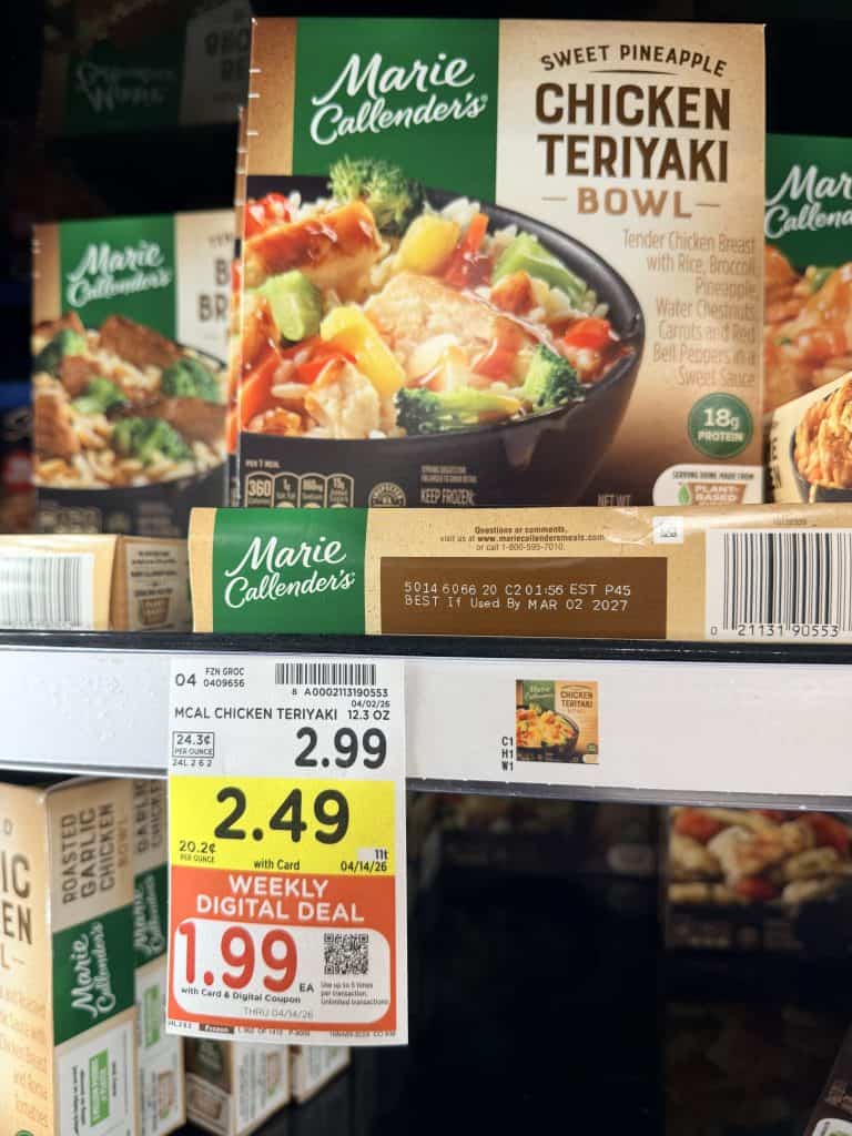 marie callenders meals kroger shelf image (2)