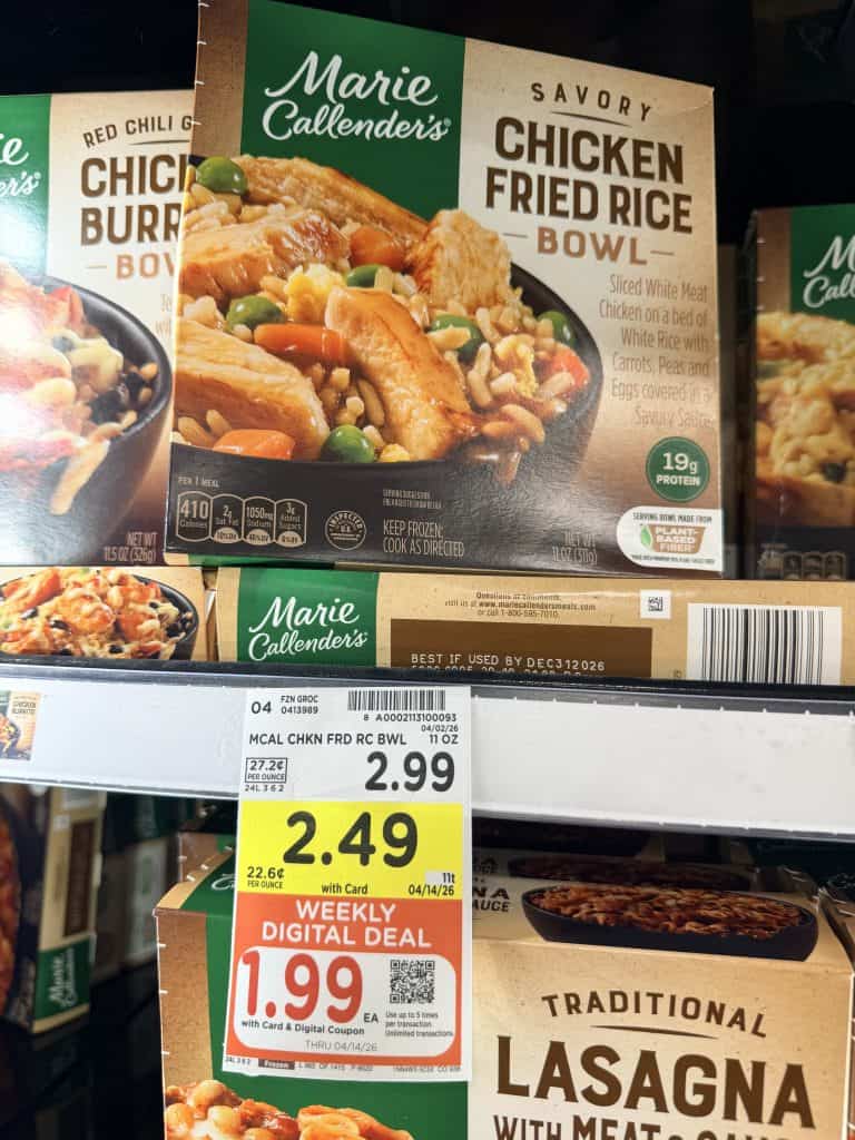 marie callenders meals kroger shelf image (2)
