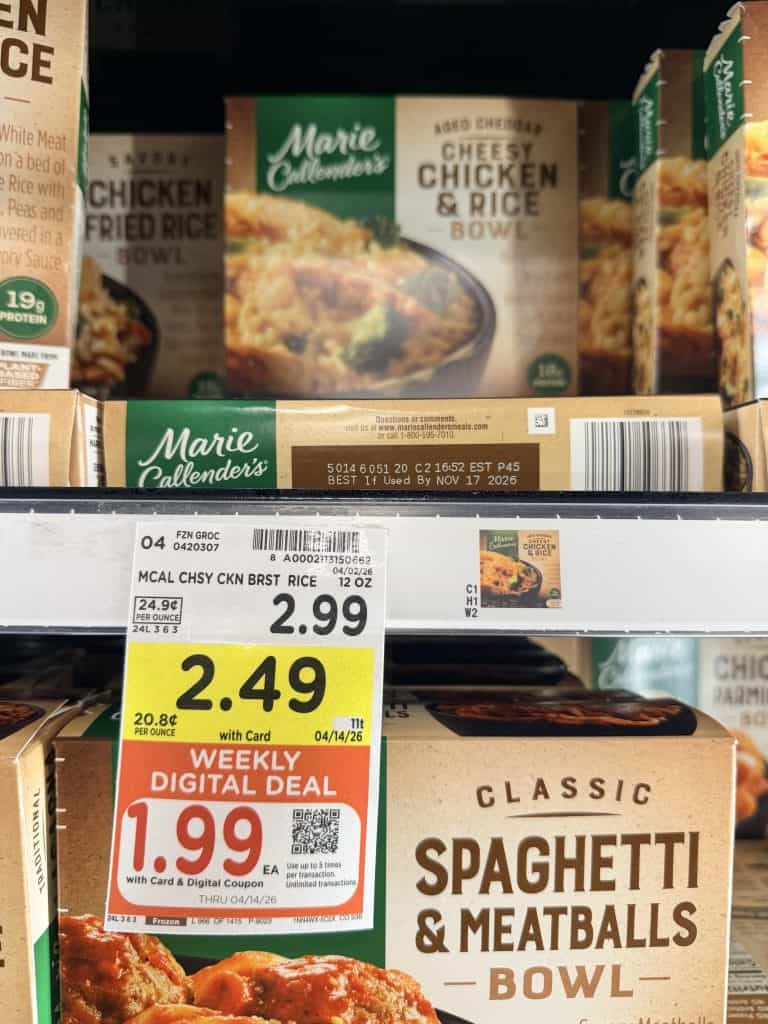 marie callenders meals kroger shelf image (2)