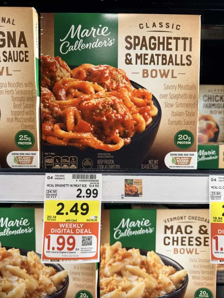 marie callenders meals kroger shelf image (2)