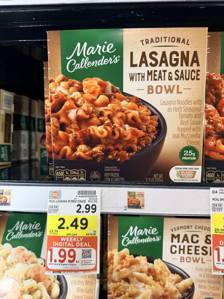 marie callenders meals kroger shelf image (2)