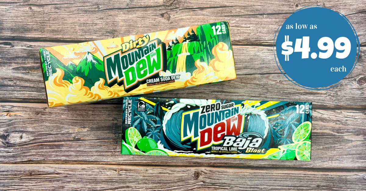 Mountain Dew as low as $4.99!