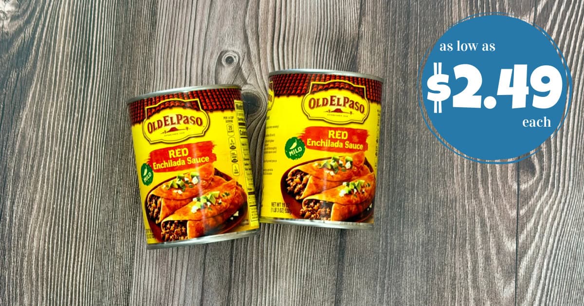 Old El Paso Enchilada Sauce as low as $2.49!