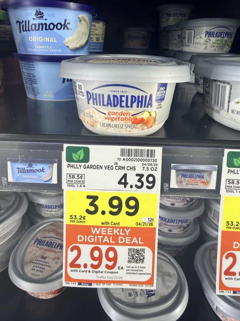 philadelphia cream cheese kroger shelf image (1)