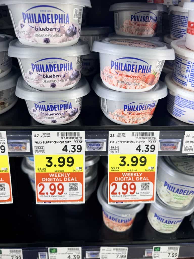 philadelphia cream cheese kroger shelf image (1)