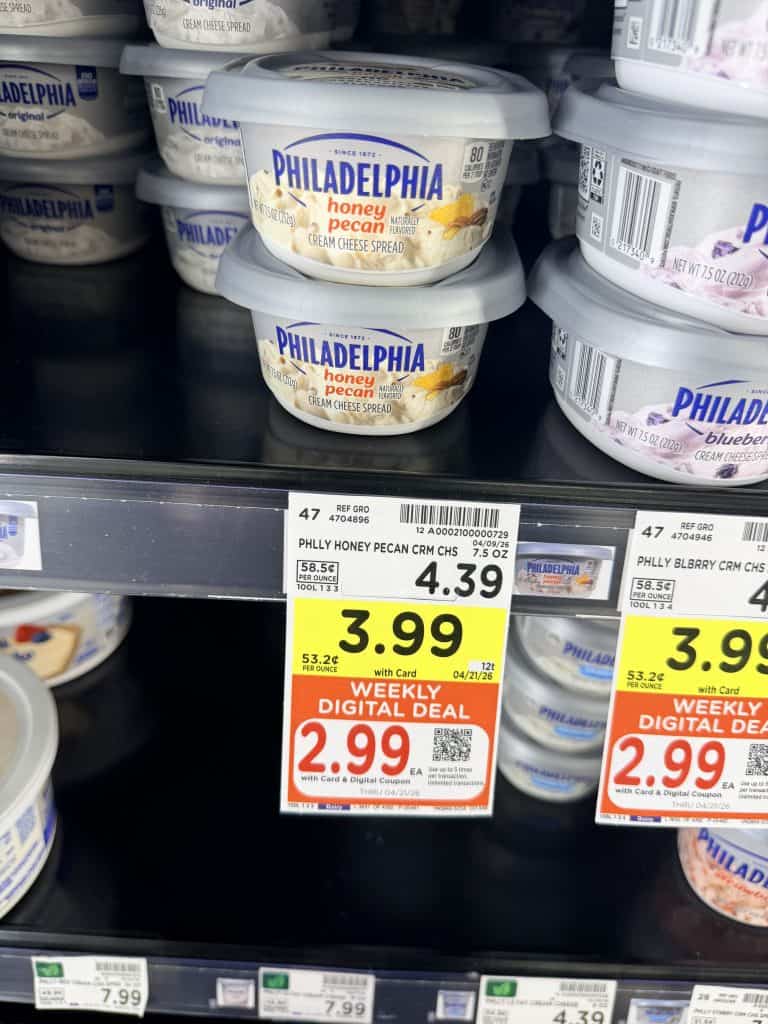 philadelphia cream cheese kroger shelf image (1)