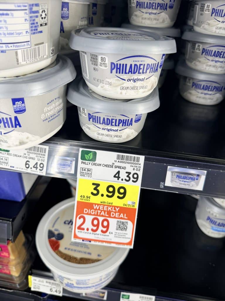 philadelphia cream cheese kroger shelf image (1)