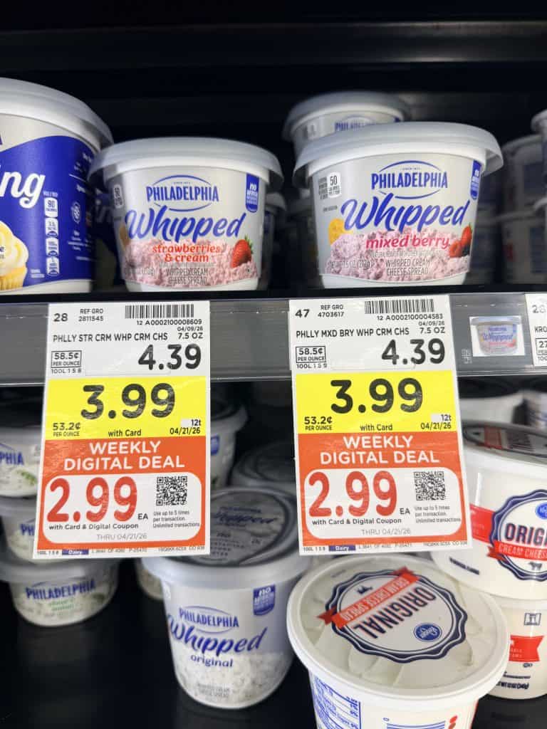 philadelphia cream cheese kroger shelf image (1)