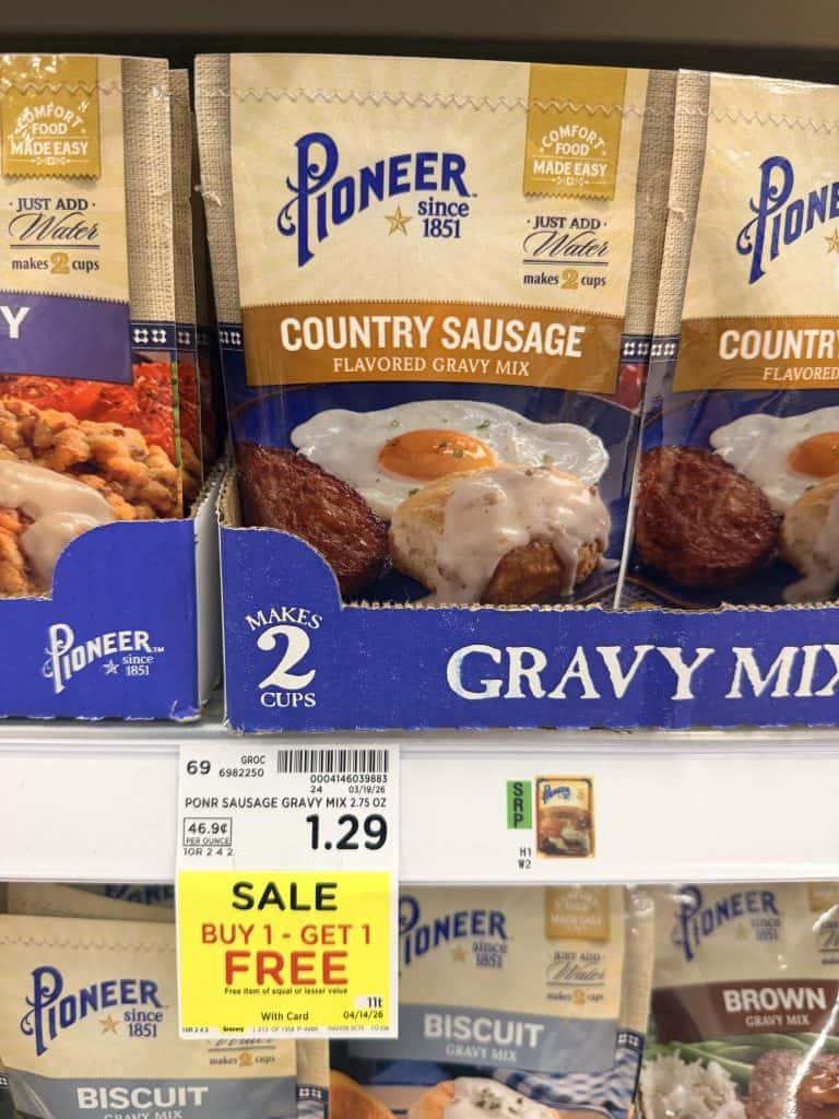 pioneer gravy mix kroger shelf image (1)