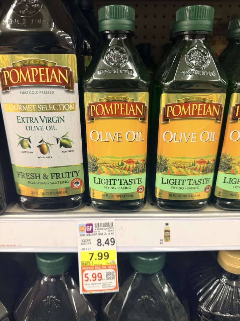 pompeian evoo kroger shelf image