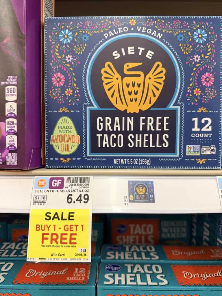 siete taco shells kroger shelf image (1)