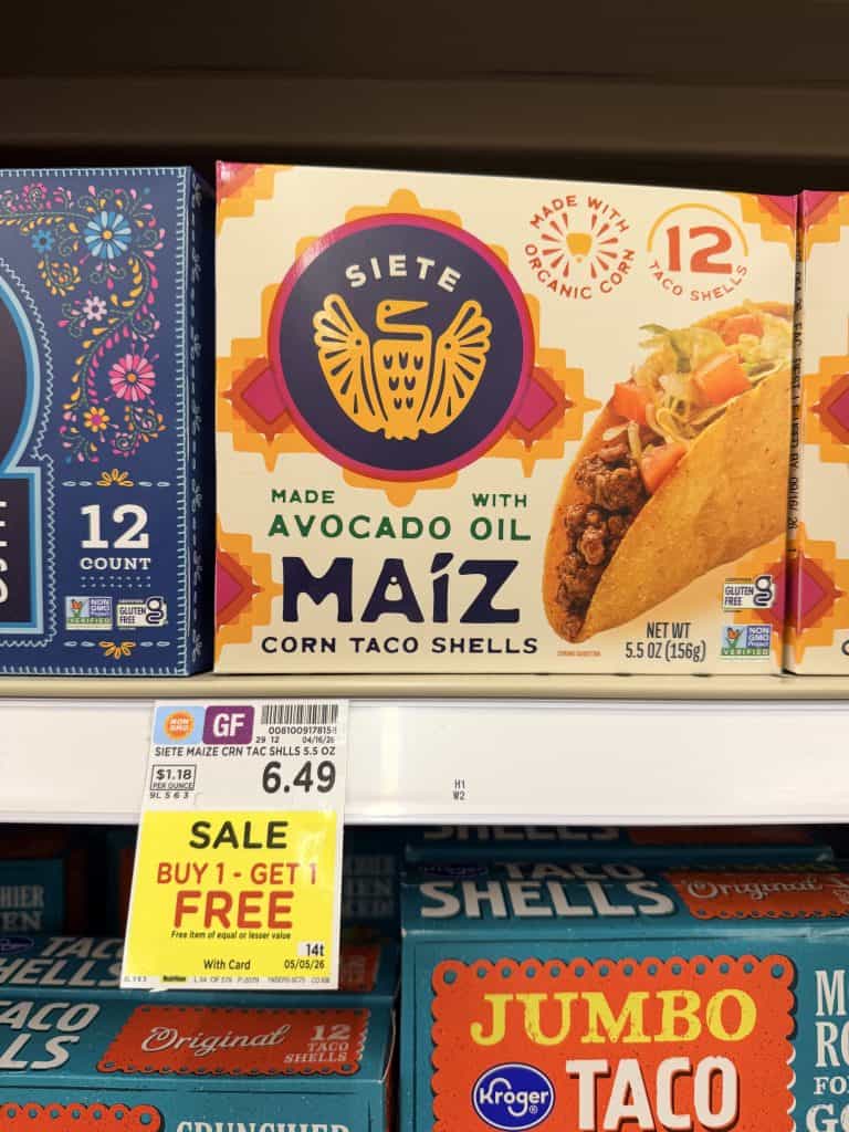 siete taco shells kroger shelf image (1)