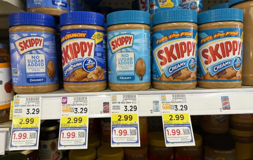 skippy pb kroger shelf image