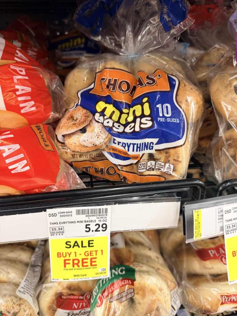 thomas bagels and muffins kroger shelf image (1)