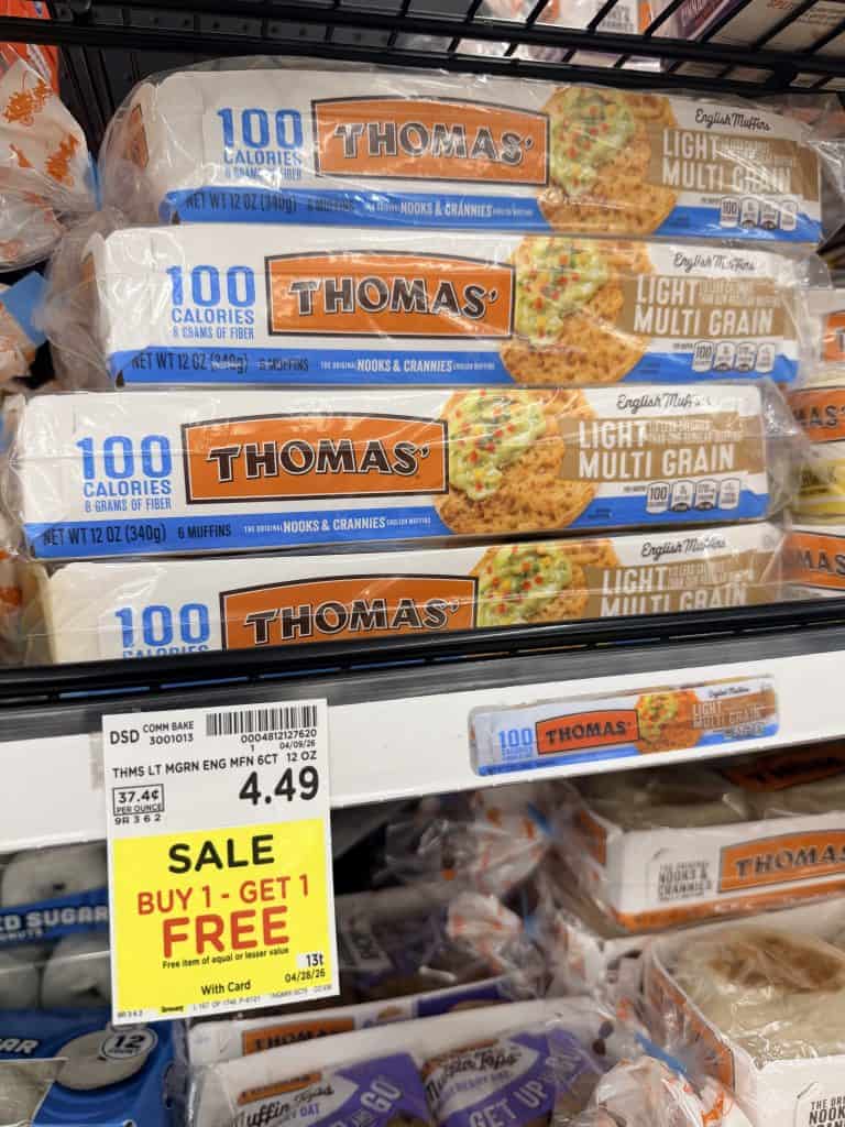 thomas bagels and muffins kroger shelf image (1)