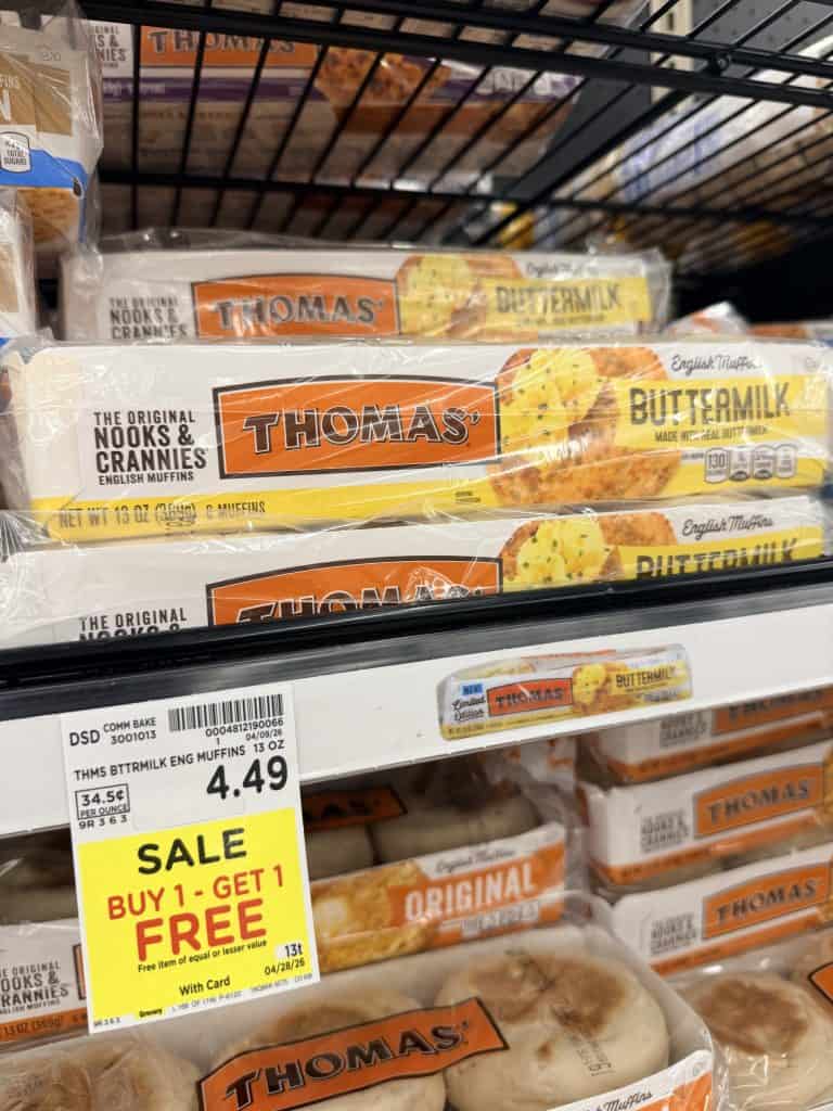 thomas bagels and muffins kroger shelf image (1)