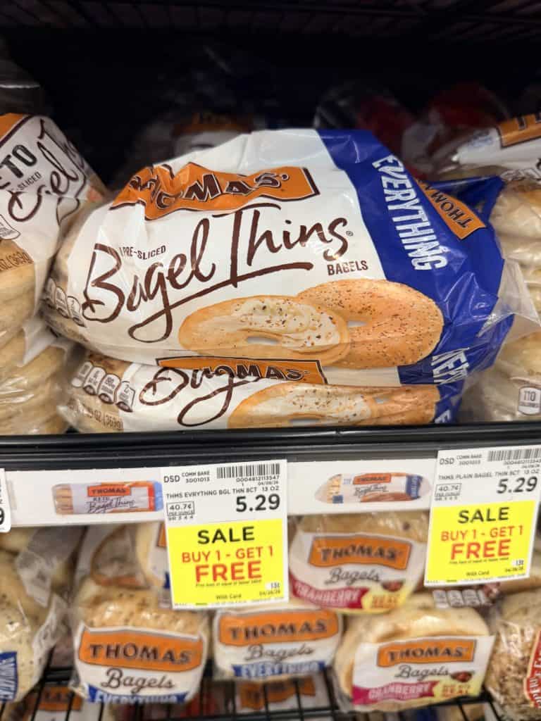 thomas bagels and muffins kroger shelf image (1)