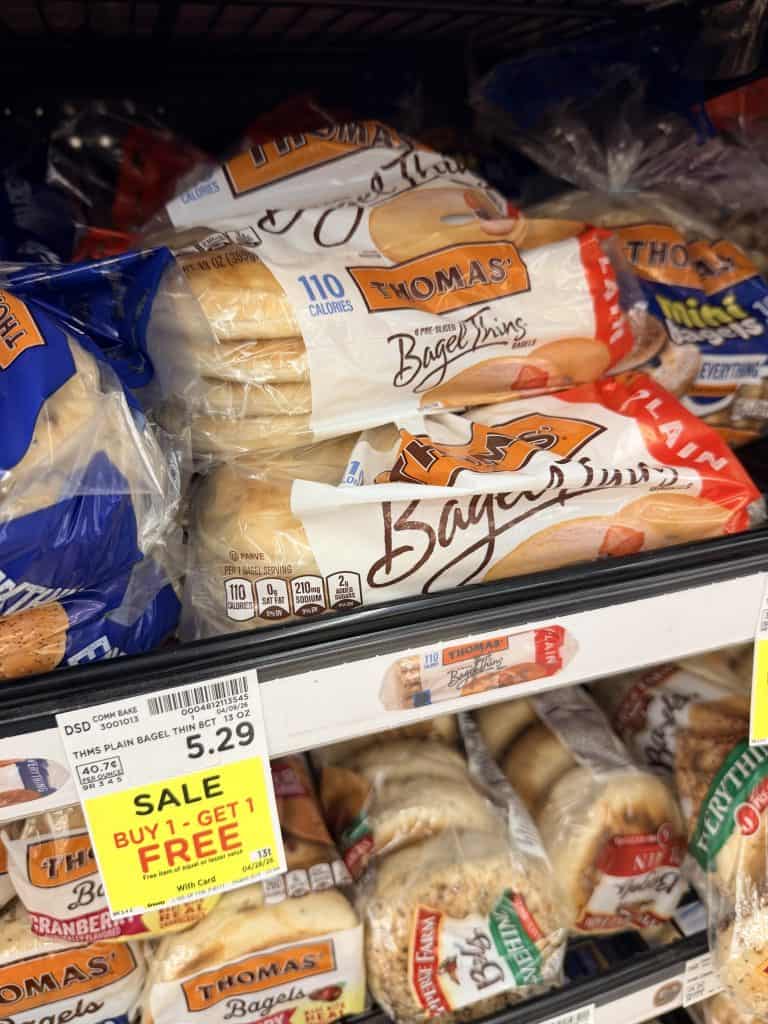 thomas bagels and muffins kroger shelf image (1)