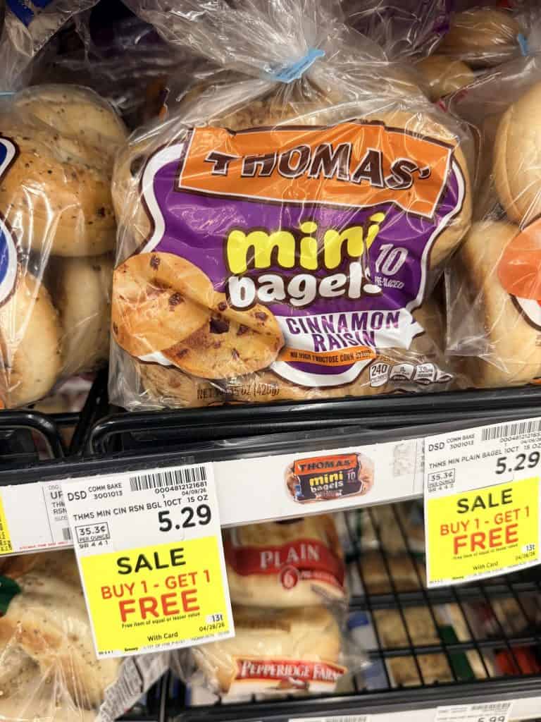 thomas bagels and muffins kroger shelf image (1)
